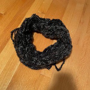 black and grey Infinity scarf